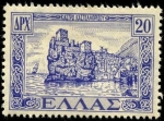 Stamps Greece -  Retorno de las islas del Dodecaneso. Vista de Castellorizo. 1947.