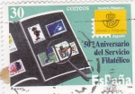Stamps Spain -  50 aniversario del Servicio Filatélico