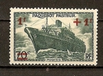 Stamps : Europe : France :  Navio "Pasteur" .