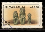 Stamps Nicaragua -  ESTATUAS   DE   JADE