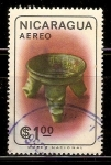 Stamps Nicaragua -  VASIJA   CON   TRES   PATAS