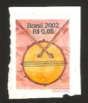 Stamps Brazil -  Caja, intrumento musical