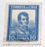 Sellos de America - Chile -  O'HIGGINS