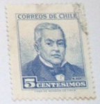 Stamps : America : Chile :  M.MONTI