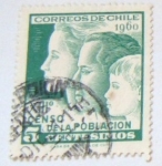 Stamps Chile -  XIII CENSO DE LA POBLACION
