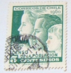 Sellos del Mundo : America : Chile : XIII CENSO DE LA POBLACION