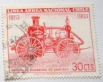 Stamps : America : Chile :  CUERPO DE BONBEROS DE SANTIAGO