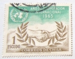 Stamps Chile -  AÑO DE COOPERACION INTERNACIONAL 1965
