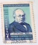 Stamps : America : Dominican_Republic :  PRIMER CENTENARIO DEL SELLO DE CORREOS