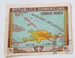 Sellos de America - Rep Dominicana -  MAPAS