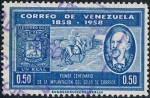 Stamps Venezuela -  CENTENARIO DEL SELLO. Y&T Nº 595