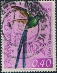 Stamps Venezuela -  PÁJAROS DIVERSOS. COLIBRÍ COLA LARGA (AGLAIOCERUS KINGI) Y&T Nº 665