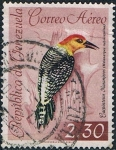 Stamps Venezuela -  PÁJAROS DIVERSOS. CARPINTERO NARANJERO (MELANERPES RUBRICAPILUS) Y&T Nº A -775