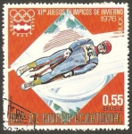Stamps Equatorial Guinea -  Olimpiadas de invierno Innsbruck 76, bobsleigh