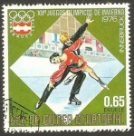 Stamps Equatorial Guinea -  Olimpiadas de invierno Innsbruck 76, patinaje