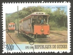 Sellos de Africa - Guinea -  Tranvía en Isla de Man