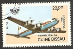Stamps : Africa : Guinea_Bissau :  Avión DC-6B