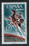 Stamps Spain -  1749- XVII Congreso de la Federación Austronáutica Internacional. Don Quijote y Sancho Panza sobre C