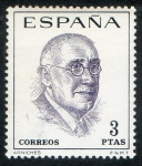 Stamps Spain -  1759-  Literatos españoles. Centenario de su nacimiento. Carlos Arniches ( 1866- 1943 ).
