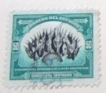 Stamps : America : Ecuador :  QUINCUAGESIMO ANIVERSARIO PANAMERICANO