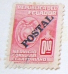 Stamps : America : Ecuador :  SERVICIO CONSULAR ECUATORIANO