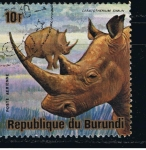 Sellos de Africa - Burundi -  Ceratotherium simun