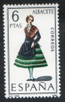 Stamps : Europe : Spain :  1768- Trajes típicos españoles. Albacete.