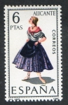 Stamps : Europe : Spain :  1769- Trajes típicos españoles. Alicante.