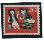 Stamps Germany -  cuentos - Blancanieves y los 7 enanitos   3/4