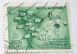 Sellos de America - Ecuador -  VI CAMPEONATO SUDAMERICANO FEMENINO BASKET BALL1956 