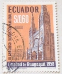 Sellos del Mundo : America : Ecuador :  III CONGRESO EUCARISTICO NACIONAL CATEDRAL DE GUAYAQUIL 1958