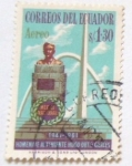 Stamps Ecuador -  HOMENAJE AL TENIENTE HUGO ORTIZ CARCES 