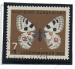 Stamps : Europe : Germany :  Mariposas Apollon      1/4
