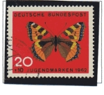 Stamps Germany -  Mariposas - Petit Tortue    3/4