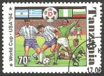 Sellos del Mundo : Africa : Tanzania : Mundial de fútbol USA 94