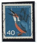 Stamps : Europe : Germany :  Aves - MartÃ­n Pescador        4/4