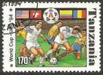 Stamps : Africa : Tanzania :  Mundial de fútbol USA 94