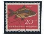 Stamps Germany -  Peces - Carpa     3/4