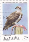 Stamps Spain -  fauna española en peligro de extinción-aguila pescadora