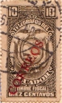 Stamps : America : Ecuador :  1933 Sobreimpreso en Rojo