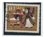 Stamps : Europe : Germany :  cuentos - La bella durmiente    1/4