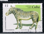 Stamps Cuba -  Jardín Zoológico de La Habana  Equus grevyi