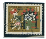 Stamps : Europe : Germany :  Cuentos - El lobo y los 7 cabrititos    1/4