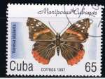 Stamps : America : Cuba :  Mariposas cubanas  Vanesa atalanta