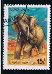 Stamps Tanzania -  Elephas maximus