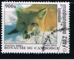 Stamps Cambodia -  Vulpes fulvas