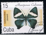 Stamps : America : Cuba :  Mariposas cubanas Colobura dirce clementi