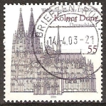 Stamps Germany -  Patrimonio Mundial de la UNESCO. Catedral de Colonia.