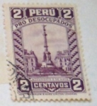 Stamps : America : Peru :  PRO DESOCUPADOS