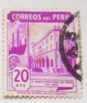 Stamps Peru -  EL BANCO INDUSTRIAL DEL PERU LEY 7695